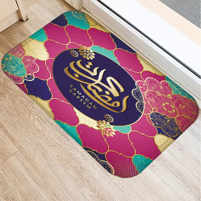 Ramadan Decoration Eid Mubarak Moon Mosque Bathroom Mat Kitchen Carpet Doormats Anti-Slip Rubber Floor Rug For Living Room 48241 | Дом и сад
