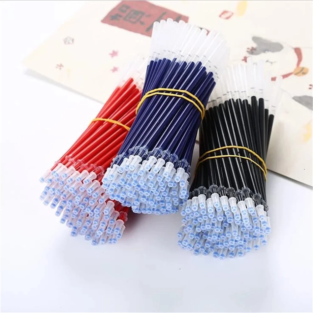 

20Pcs/Set Gel Pen Refill Color Set Black Blue Red Kawaii Ink For Pens Bullet Tip 0.5mm School&Office Writing Supplies Stationery