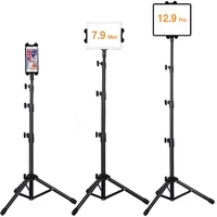 for phone ipad tripod stand upgrade style portable floor tablet holder mount height adjustable 20 to 60 for all 4 7 12 9