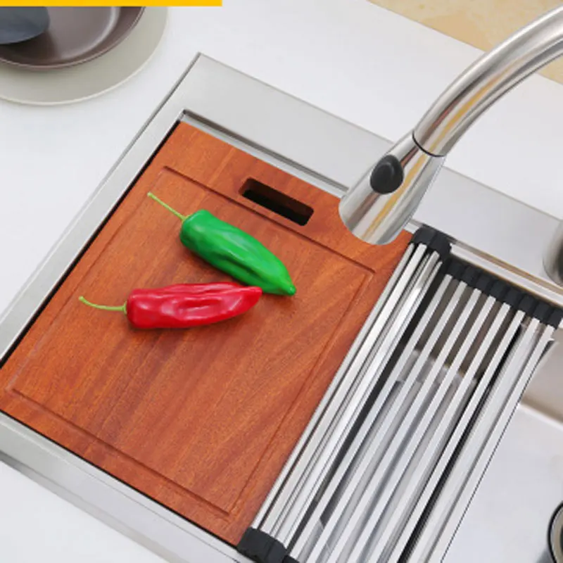 304 нержавеющая сталь чистый ручной двойной паз креативный 3 d Скрытая кухонная