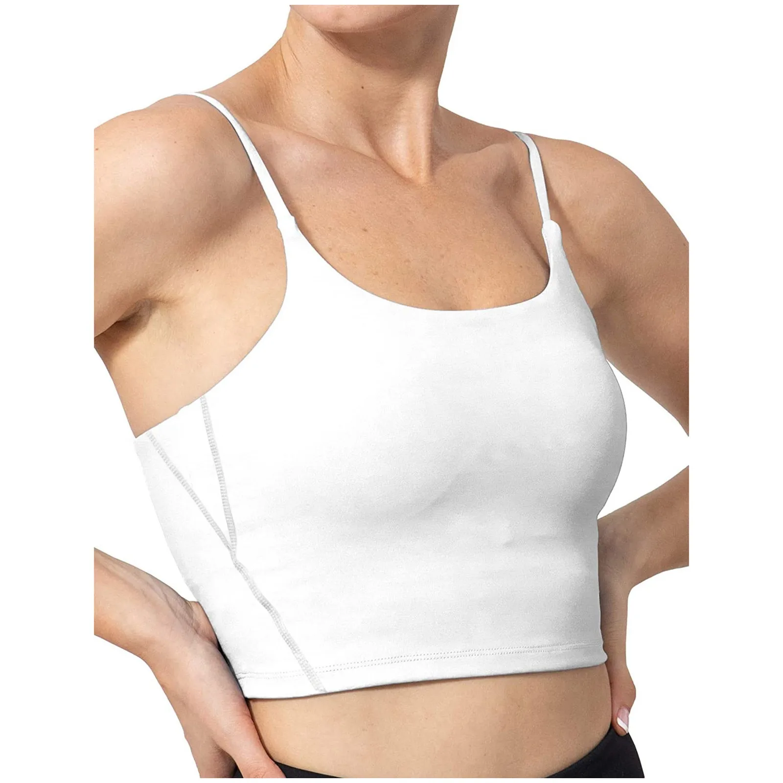 Fashion Tanks Tops Women Sleeveless Casual Vest Ladies Chest pad movement Short Tank Tops топик женский Harajuku Summer Clothes
