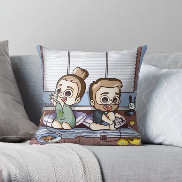 

Lets play together Soft Throw Pillow Cover Print Pillow Case Waist Cushion Cover Pillows NOT Included