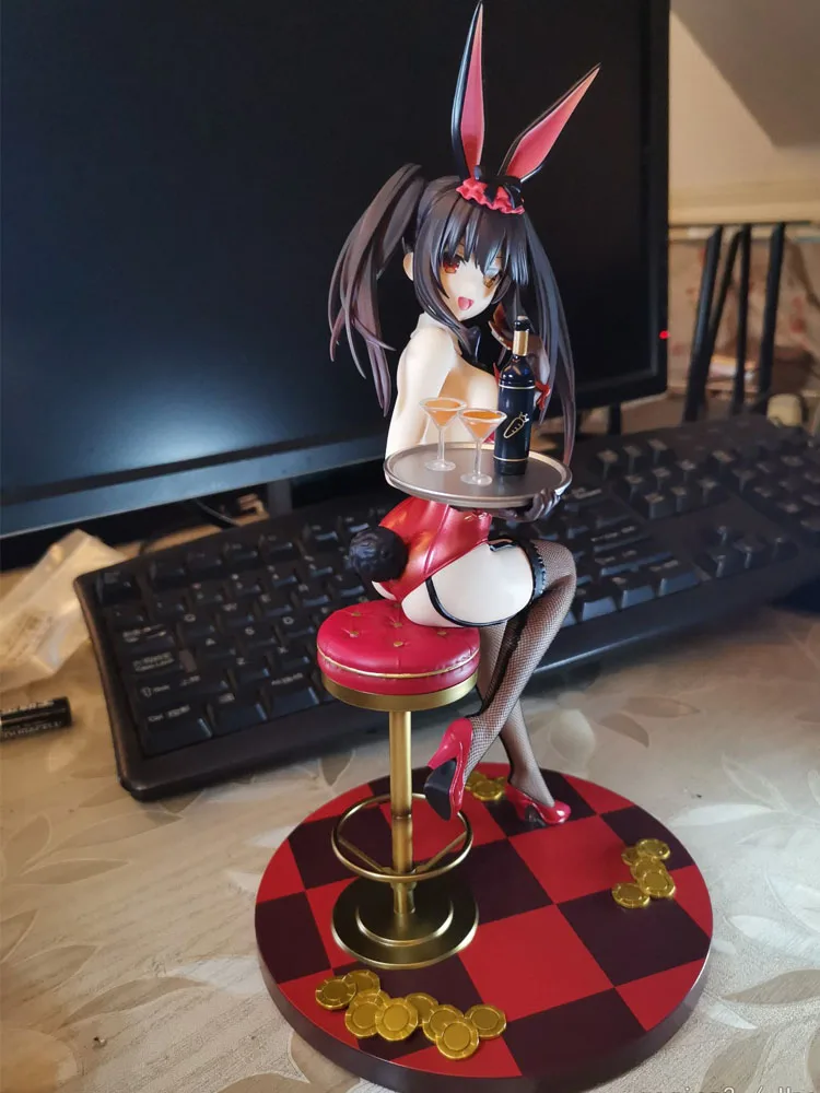 

Экшн-фигурка из ПВХ KD glue Date A Live Kurumi Tokisaki кошмар Банни девушка игрушка 1/7 японское аниме фигурка Коллекционная модель Кукла