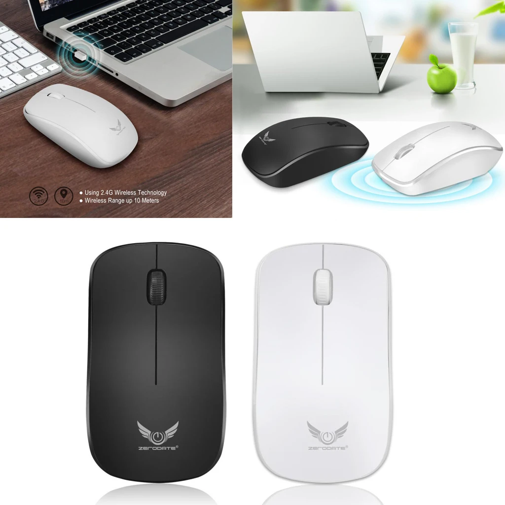 Беспроводная оптическая USB игровая мышь 2 4 ГГц мыши 1600DPI для компьютера ПК