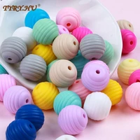 tyry hu silicone beads teethers 910pcs diy threaded silica beads bpa free 4 6 months spiral food grade silicone teething