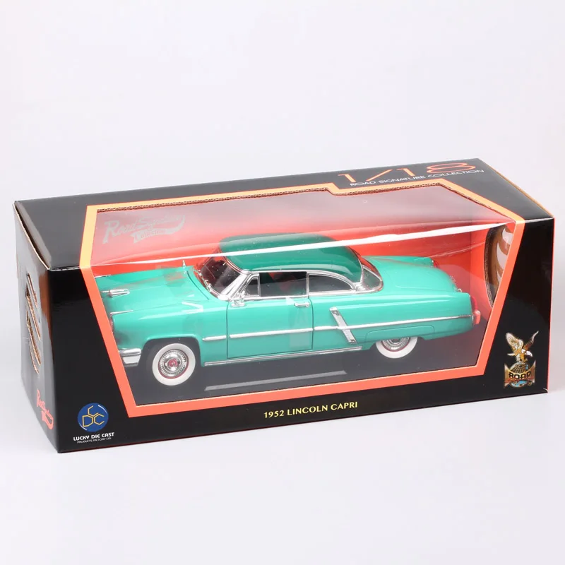 1:18 Масштаб дорожный знак Классический роскошный ford 1952 Lincoln Capri седан литье под давлением и транспортные средства игрушечные модели машин реплики для коллекции