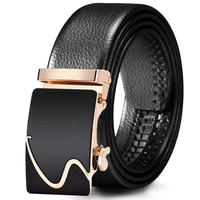 ke mei qi brand mens belt genuine fashion alloy luxury automatic buckle youth leather simple business leather belt mens belts