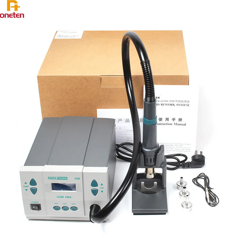 

Сварочная станция Quick 861DW для ремонта материнской платы, тепловая пушка, бессвинцовая паяльная станция горячего воздуха для мобильный телеф...