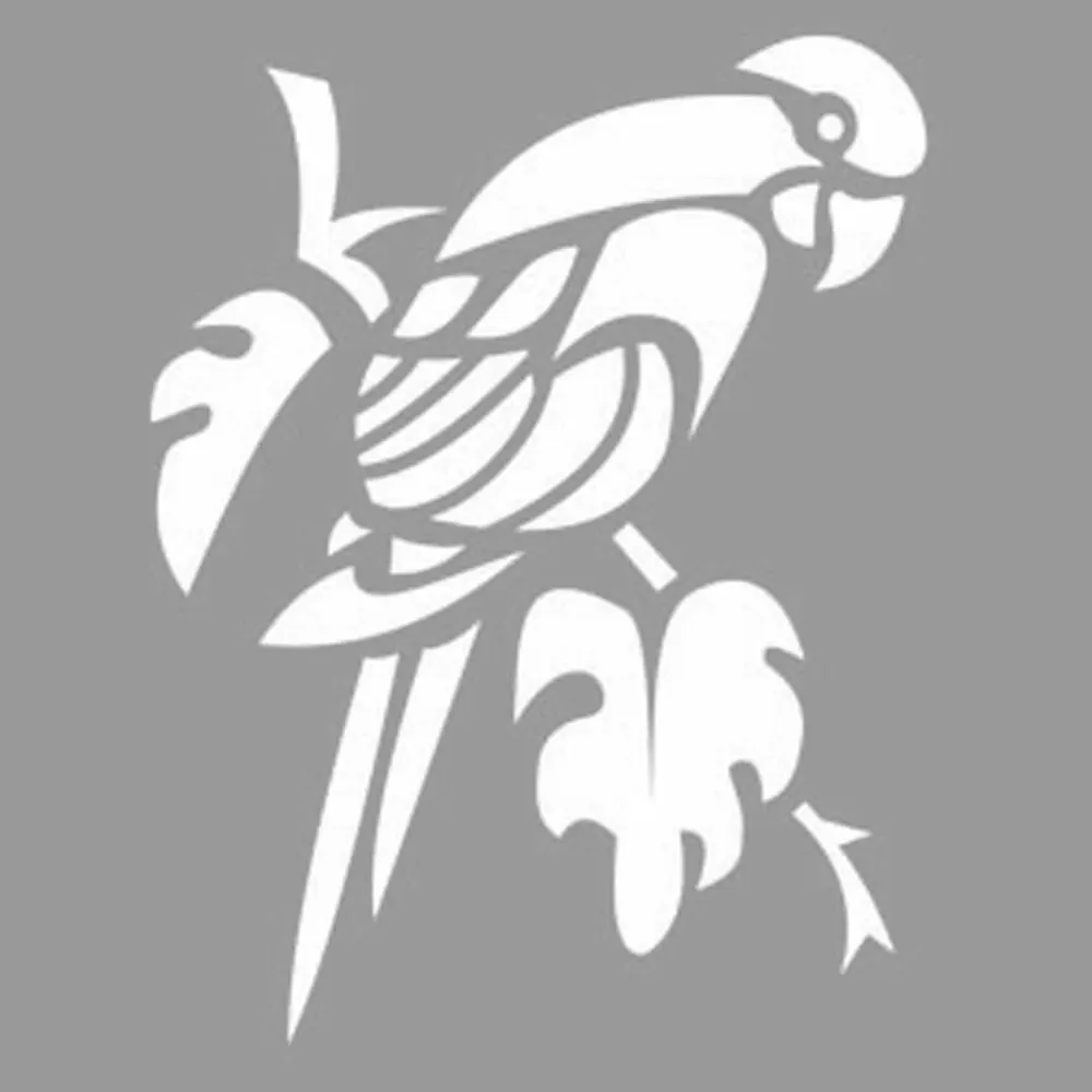 Трафарет с Африканским попугаем трафарет для рисования 30x30 см стены плитка