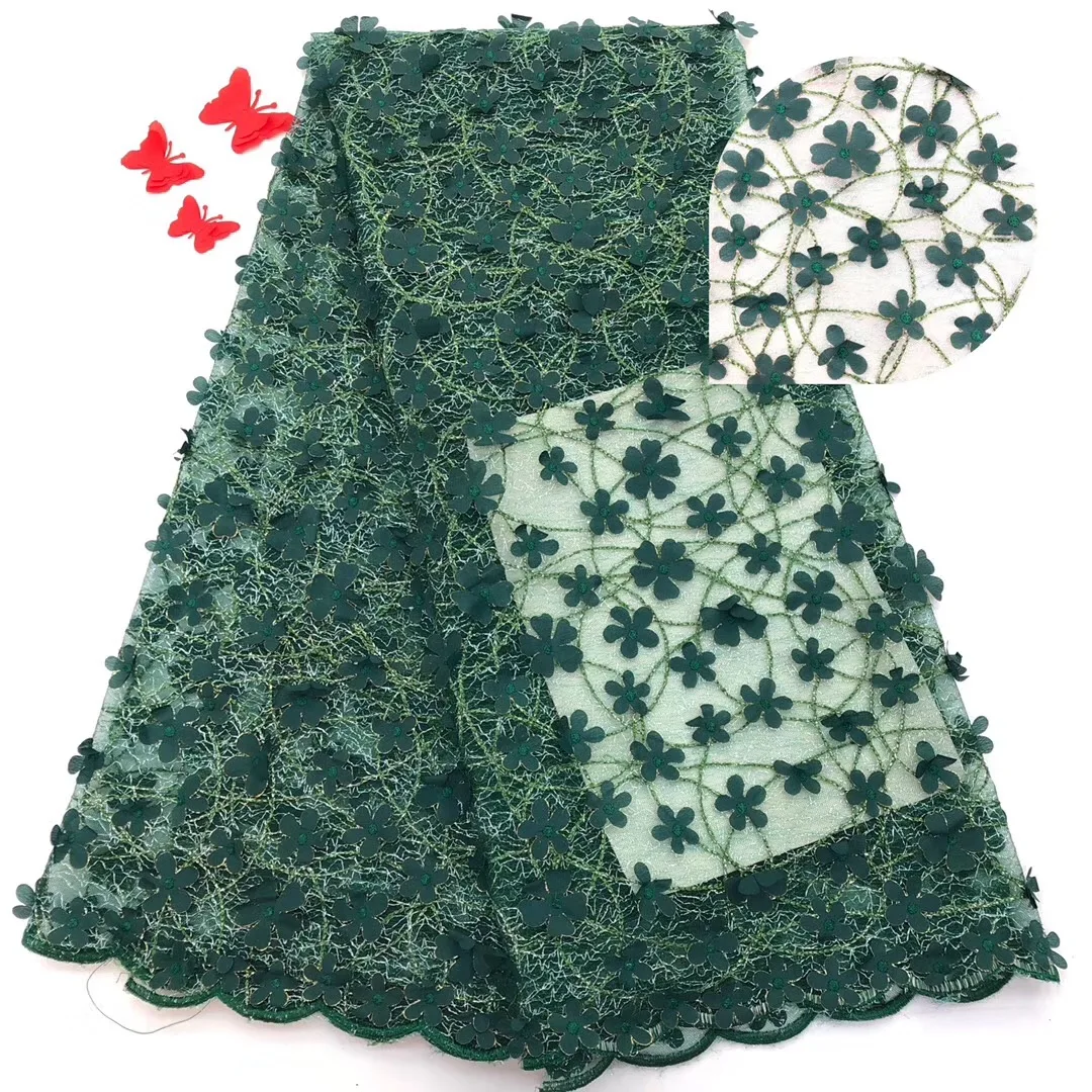 Горячая продажа 100% хлопок африканская сухая кружевная ткань нигерийская 2019