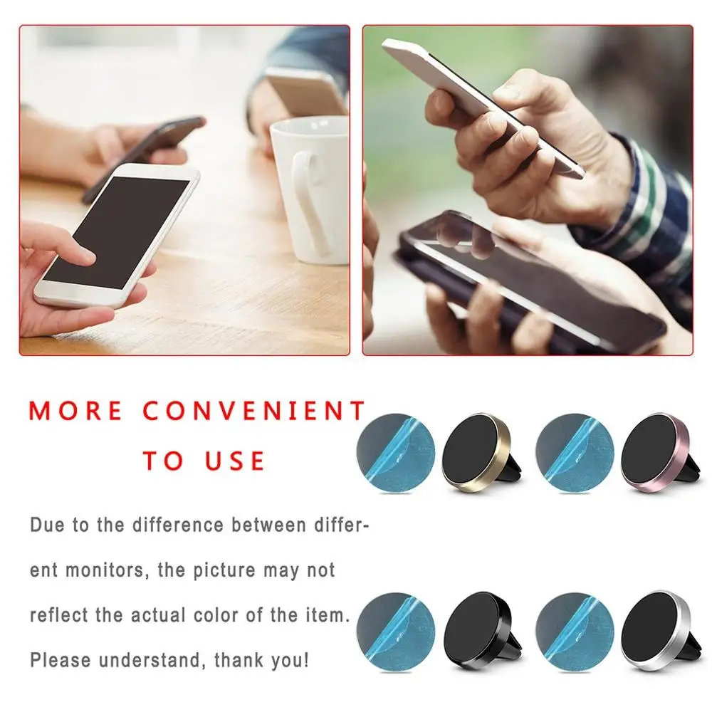 universal magnetic in car mobile phone holder bracket air vent phone mount for phones for apple neodymium magnets free global shipping