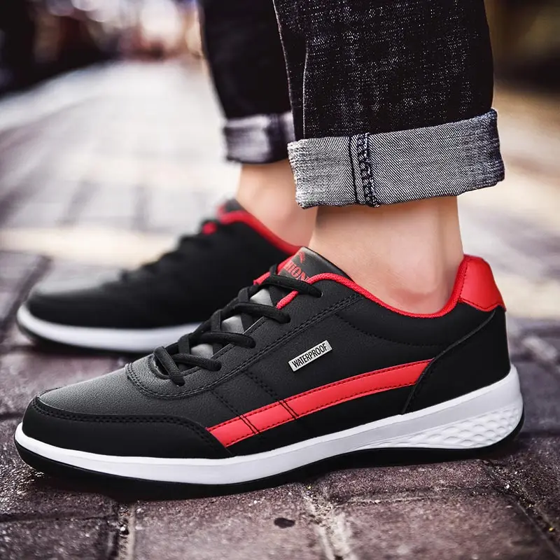 Из искусственной кожи кроссовки для спортивная обувь мужчин мужские синие