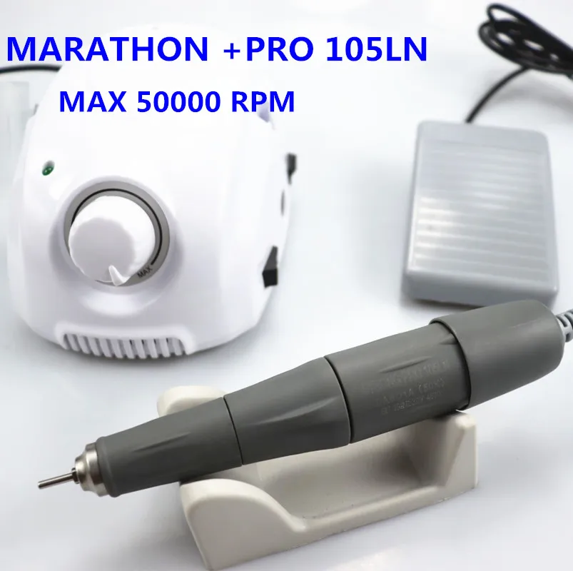 Электрическая дрель для ногтей STRONG MARATHON champion-3 210 PRO 105LN ручка 50000 об/мин инструмент