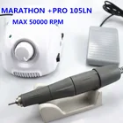 Электрическая дрель для ногтей STRONG MARATHON champion-3, 210 PRO, 105LN, ручка, 50000 обмин, инструмент для дизайна ногтей FORTE 210