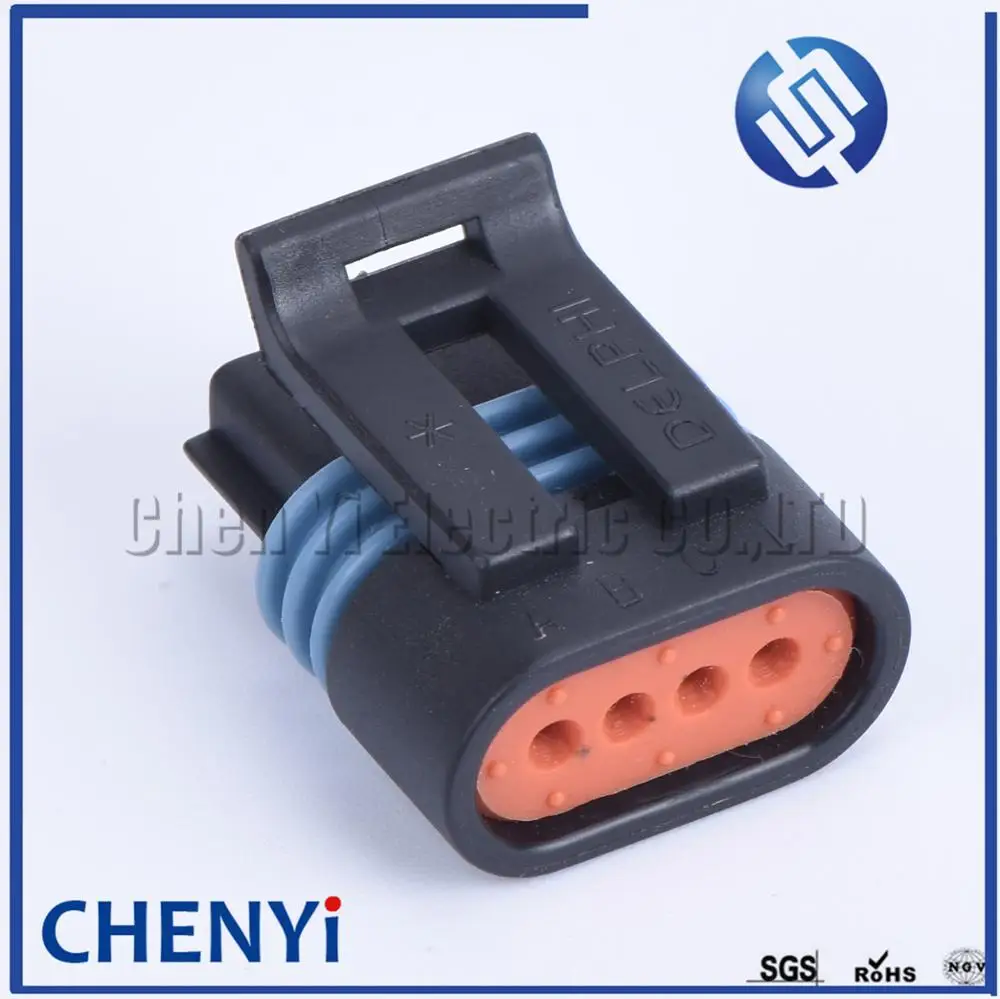2 sets pcs 4 pin way Delphi female car intake pressure sensor connector plug 1.2L D4F auto Oxygen Sensor O2 connectors 12162190 |