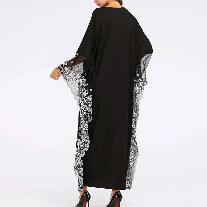 CHICEVER/женское платье с цветочной вышивкой Женское круглым вырезом и рукавами