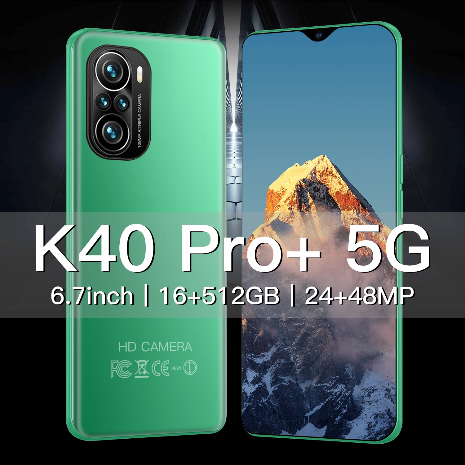 

Global Version K40 Pro+ Smartphone MTK6889 Deca Core 5G 6.7Inch Drop Screen 16GB+512GB Memery 64 MP Camera 6000mAh Mobile Phone