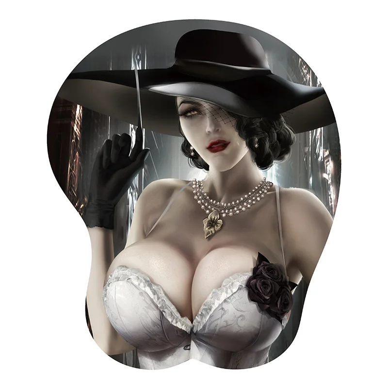 Креативная идея 3D стерео силиконовый коврик для мышки с Аниме Сексуальная