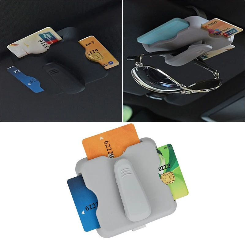 Car Sun Visor Card Clip Sunglasses Holder Interior Accessories For Volvo V70 V50 V60 XC60 70 90 C30 C70 S40 S60 S70 S80 S90