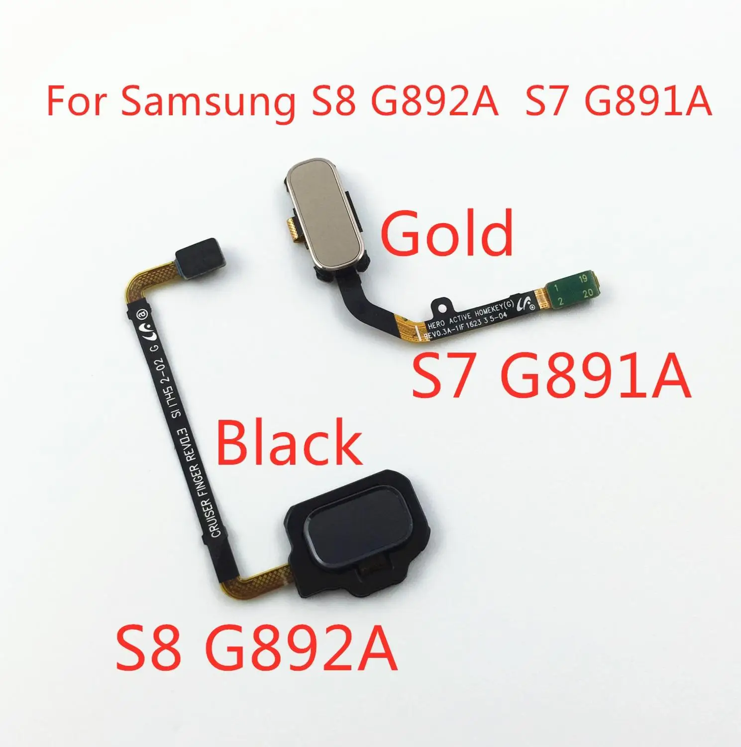 Шлейф для сенсорного экрана Samsung Galaxy S7, SM-G891A, S8, SM-G892A, 1 шт.