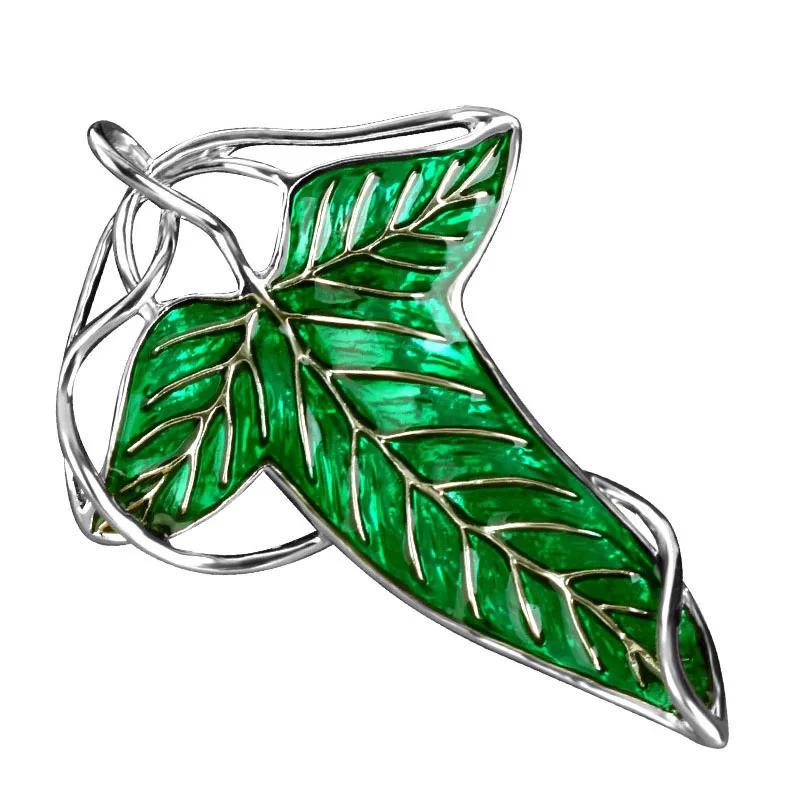 LOTR Arwen's Evenstar Elf брошь в форме принцессы Free с цепочкой хоббит Эльфийская зеленая