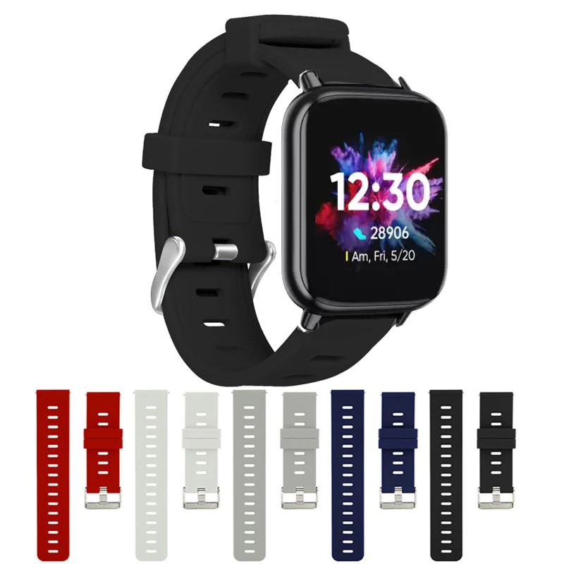 

For DIZO Watch 2 Sport Strap 20mm Silicone Quick Release Bracelet belt For Realme TechLife Dizo Watch 2 Watchband Accessories
