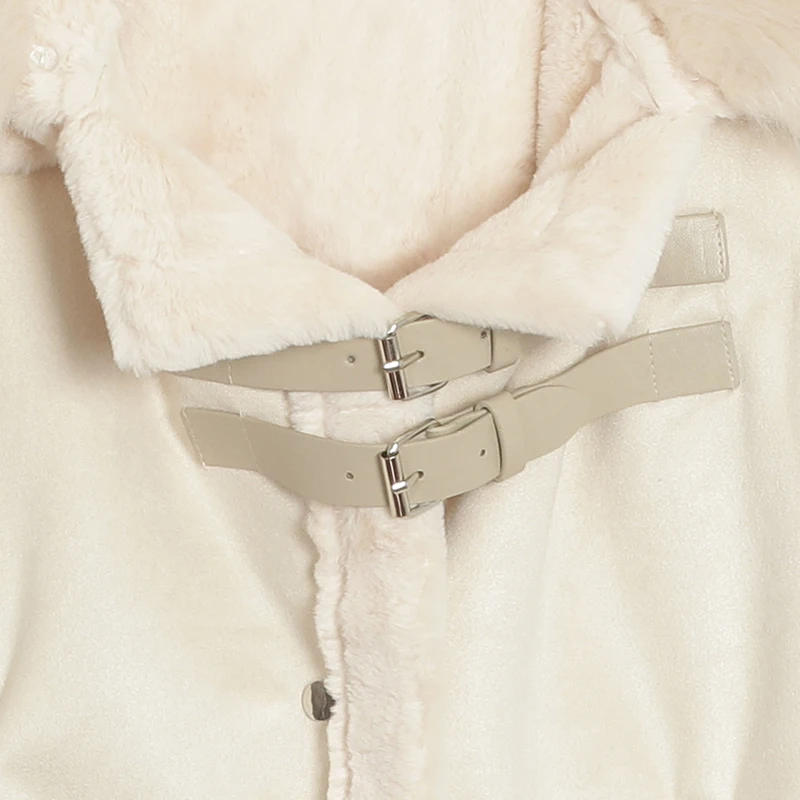 Wixra новая зимняя замшевая кожаная куртка женская из овечьей шерсти Толстая