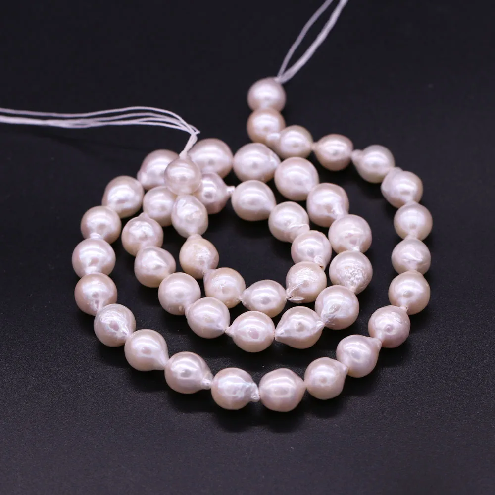 

Freshwater Pearl For Jewelry Making Round Tail Loose Beads 8-9 MM DIY Necklace Bracelet Handiwork Sewing Craft Accessory