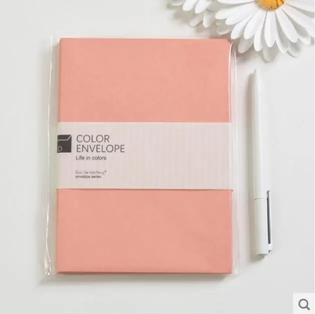 Pink 20 шт красочные мини бумажные Конверты Бумага для творчества для открыток конверт открытка свадебный подарок приглашение конверт офисные канцелярские бумажные сумки - Color: Pink