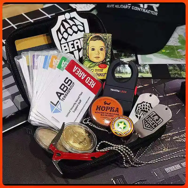 Карта доступа для ключей от Tarkov красная синяя желтая фиолетовая область 21ws # 11sr