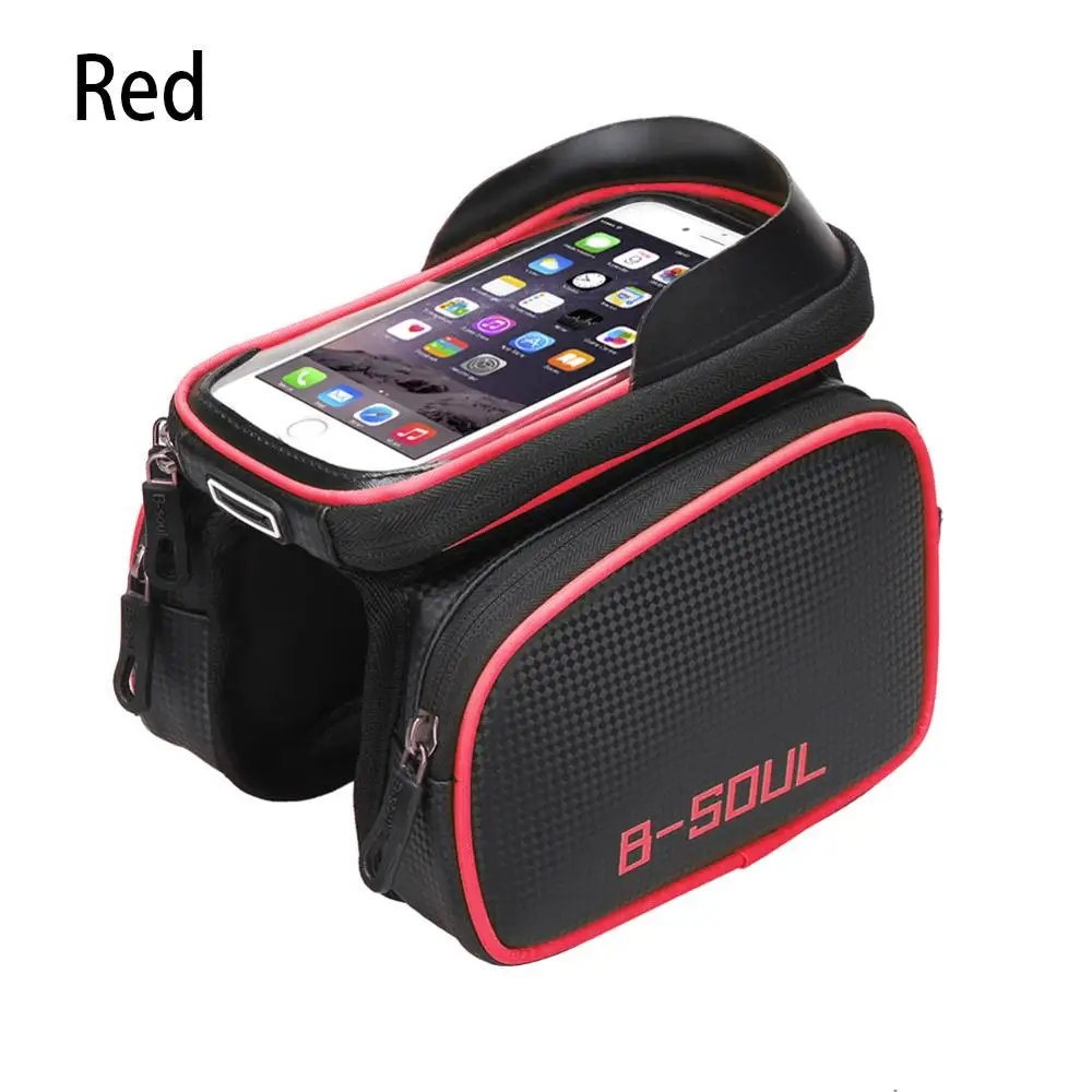 

3 Color Bicycle Bags Bicycle Front Touch Screen Phone Bag Mountain Bike Top Tube Bag Cycling Pannier Bag For Bicycle Accessories
