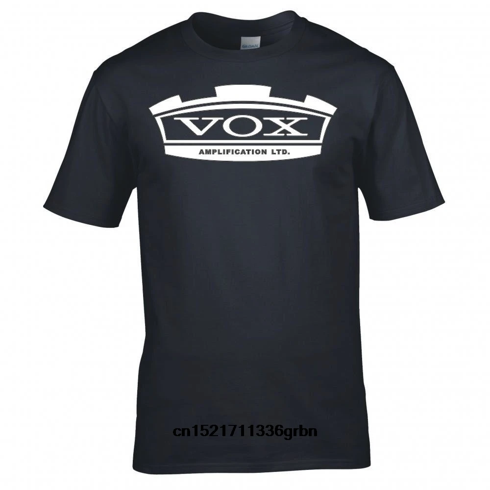 Мужская футболка новая летняя модная с логотипом VOX усилителя гитары новинка