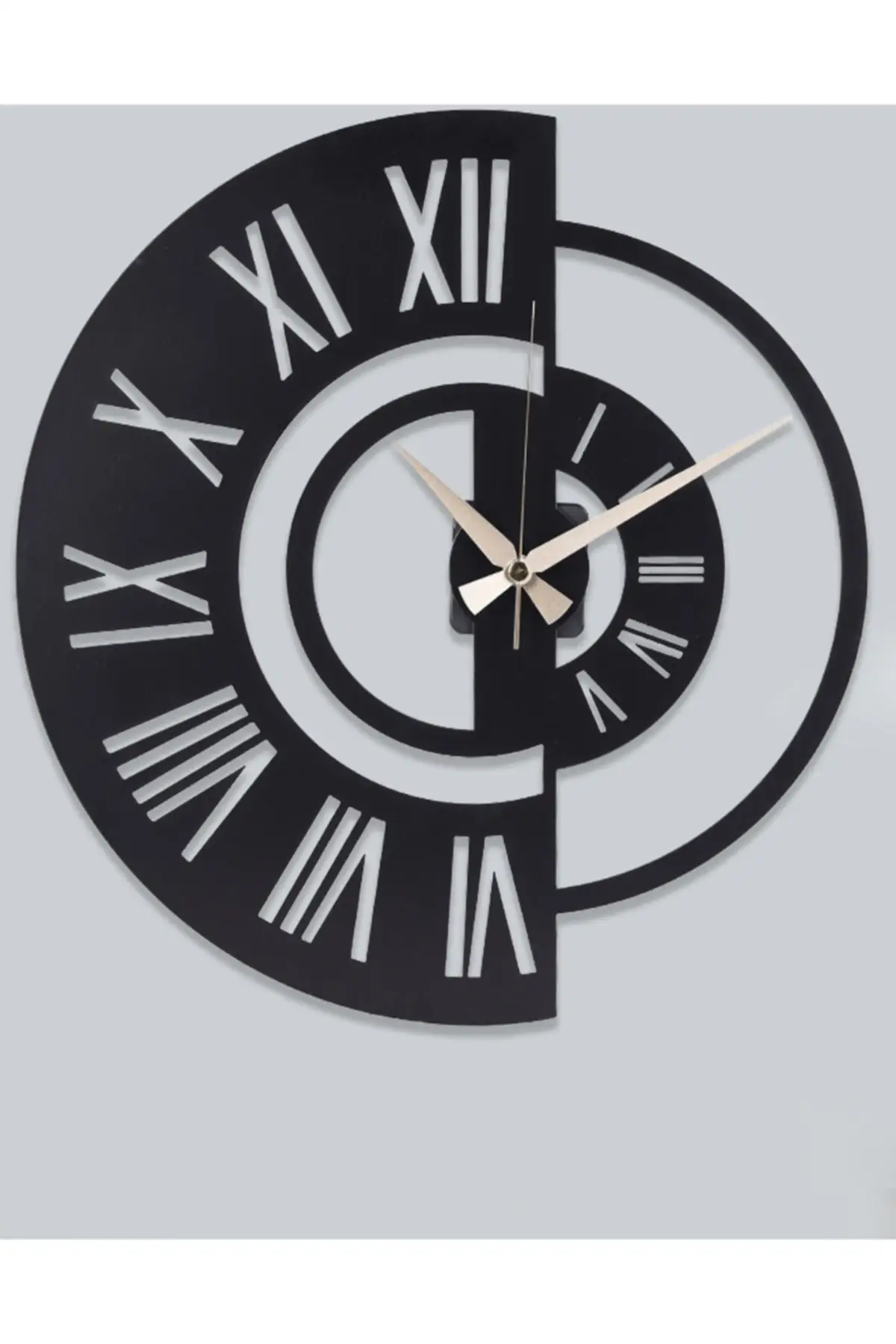 

Ruota Metal Siyah Duvar Saati 41x41 cm