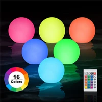 waterproof garden pool ball light outdoor rechargeable floating led lamp lawn party jardin decor piscina swimming pools float