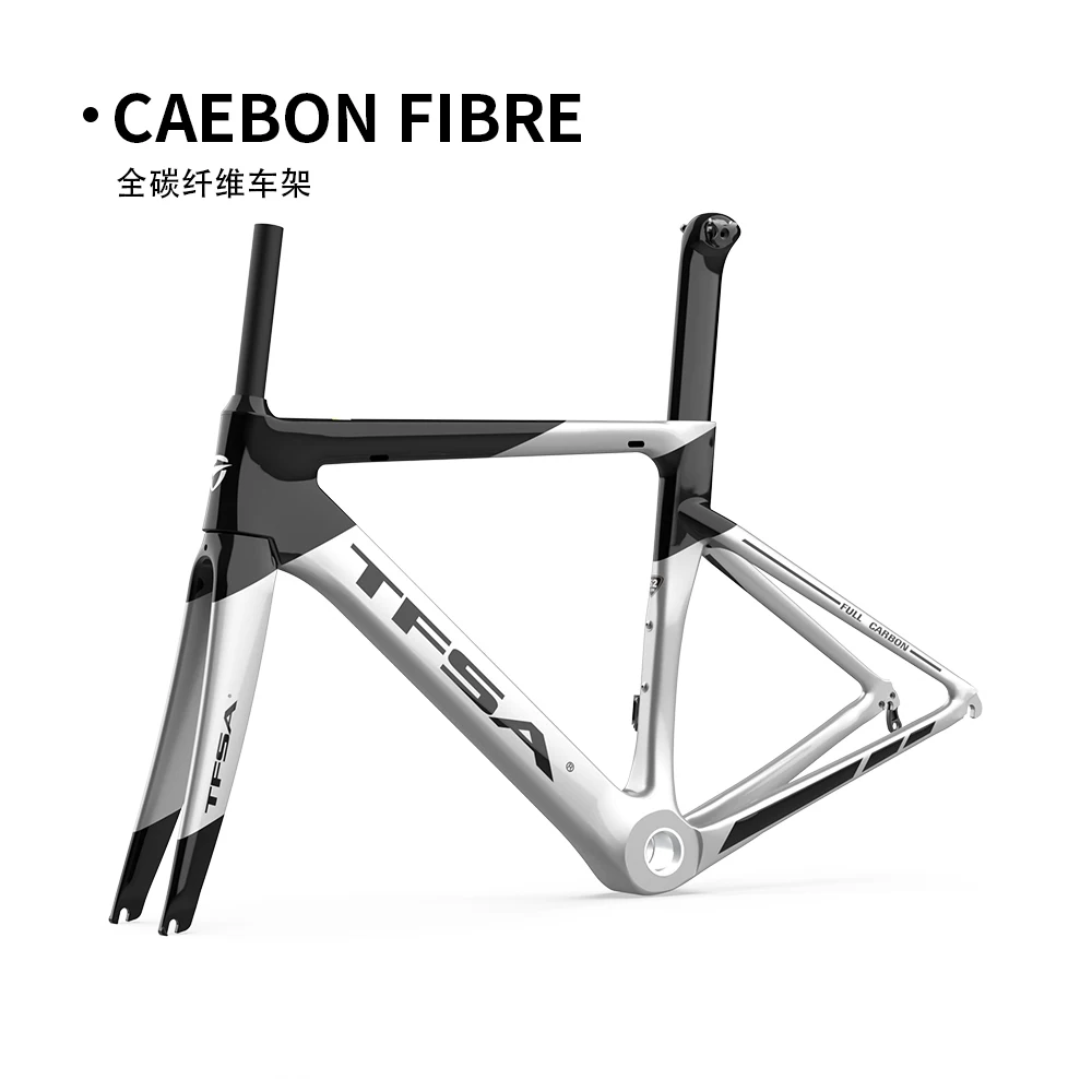

TFSA Carbon Frame BSA/V Brake/22-Speed 700cc Aluminum Alloy Wheels 622MM Road Bike Carbon Frame