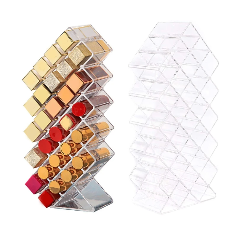 

28 Grids Cosmetic Lipstick Jewelry Box Case Lipstick Storage Box PS Makeup Case H056