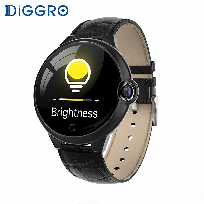 Diggro Смарт часы DR88 Bluetooth водонепроницаемый полный большой цветной экран сердечный ритм кровяное давление мониторинг сна классический стиль