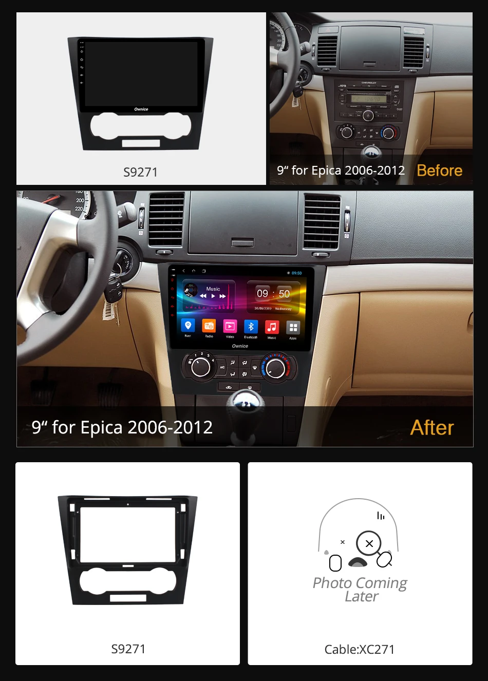 Автомобильный DVD-плеер Ownice 8 ядер Android 9 0 для Chevrolet Epica 2006 2007-2012 K3 K5 K6 радио GPS стерео
