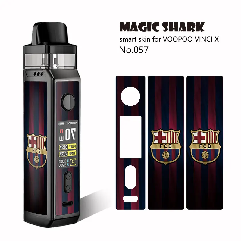 Magic Shark Crayon Shinchan Dragon Ball One Piece Star Sky Batman Weave 2.5D Sitcker Film Case for Voopoo Vinci X | Мобильные