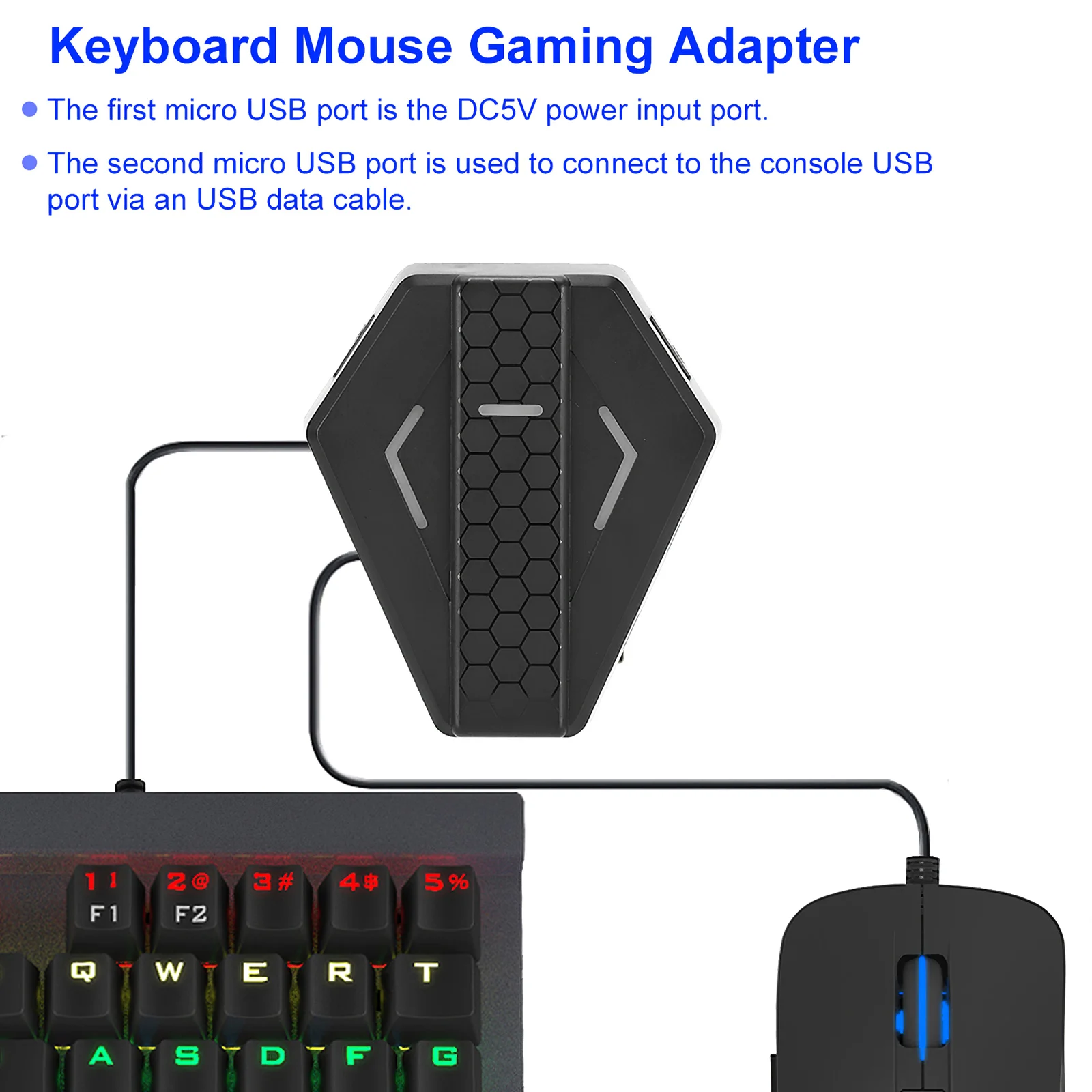 Чувствительный адаптер для подключения многофункциональный мыши и клавиатуры