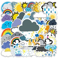 103050pcs cartoon cute clouds weather graffiti stickers car guitar motorcycle suitcase classic toy decal sticker for kid