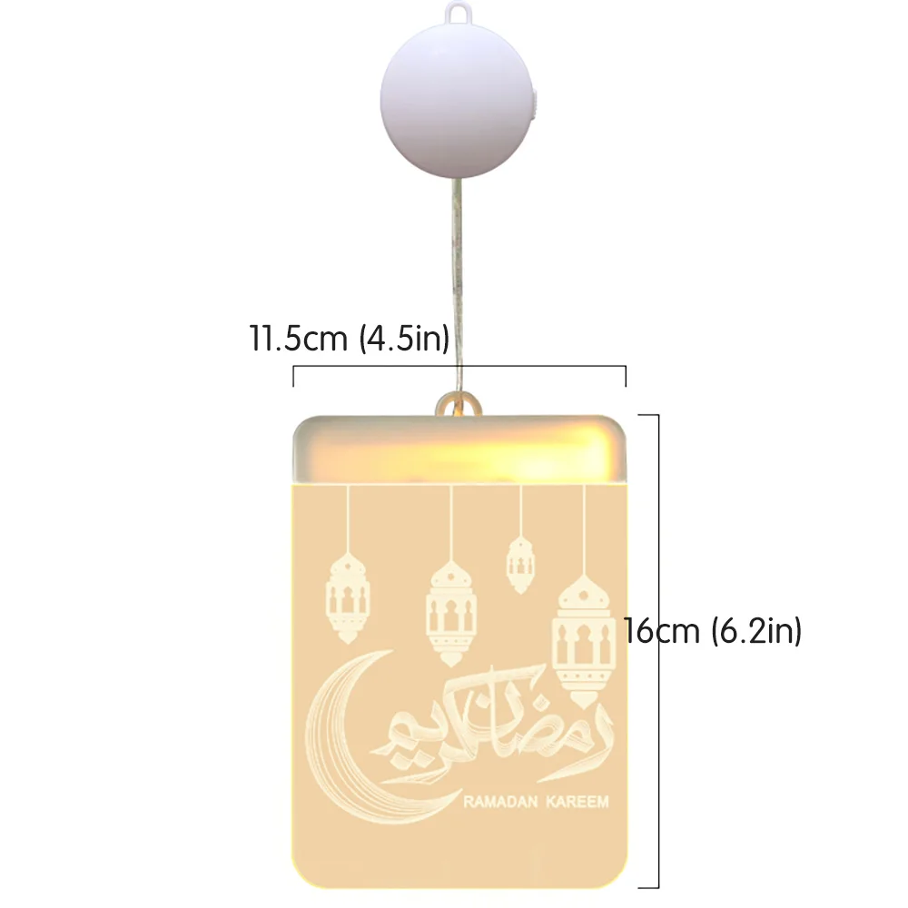 

3D Ramadan Atmosphere Lantern Night Lights Eid Mubarak Ramadan Lights Islam Muslim Decor LED Modeling Night Lamp For Party
