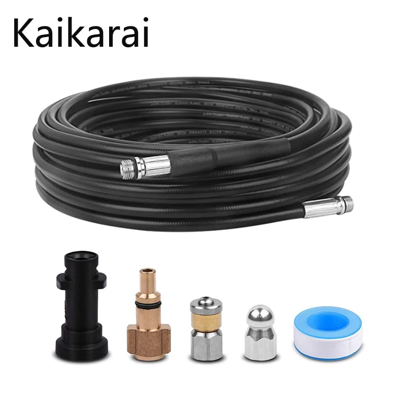 

High Pressure Washer Drain Hose Cleaning Kit nozzles For Karcher k2-k7 Series And LAVOR Very For Drain Blockage And Cleaning