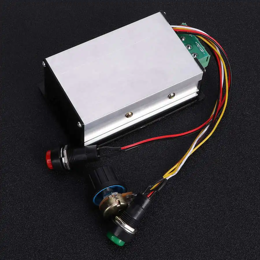 ШИМ регулятор скорости 15A DC двигателя 6 в 12 В 24 36 48 цифровой дисплей