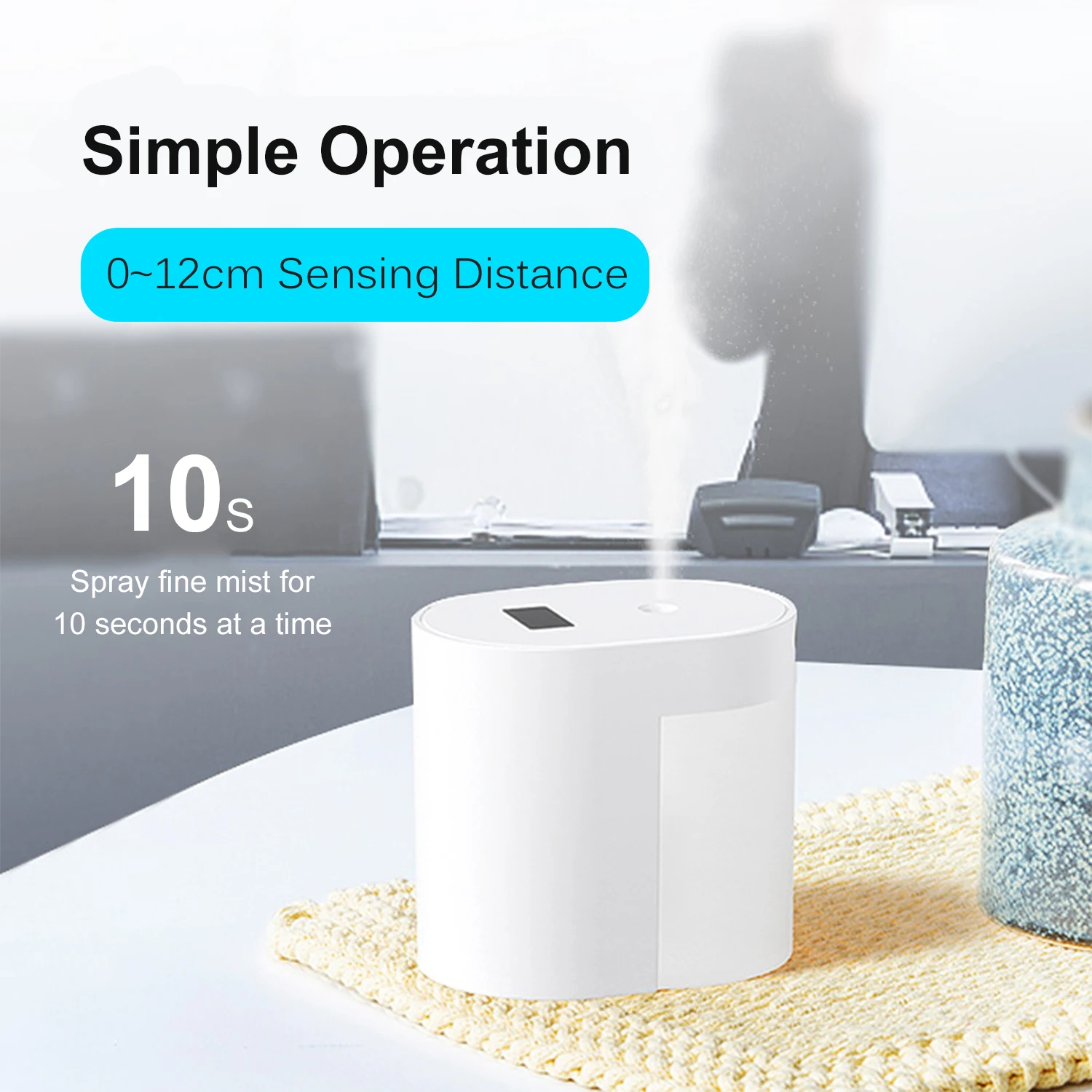 

100ml Portable Mini Intelligent Induction Sterilizer Infrared Induction USB Rechargeable Induction Sprayer for Home