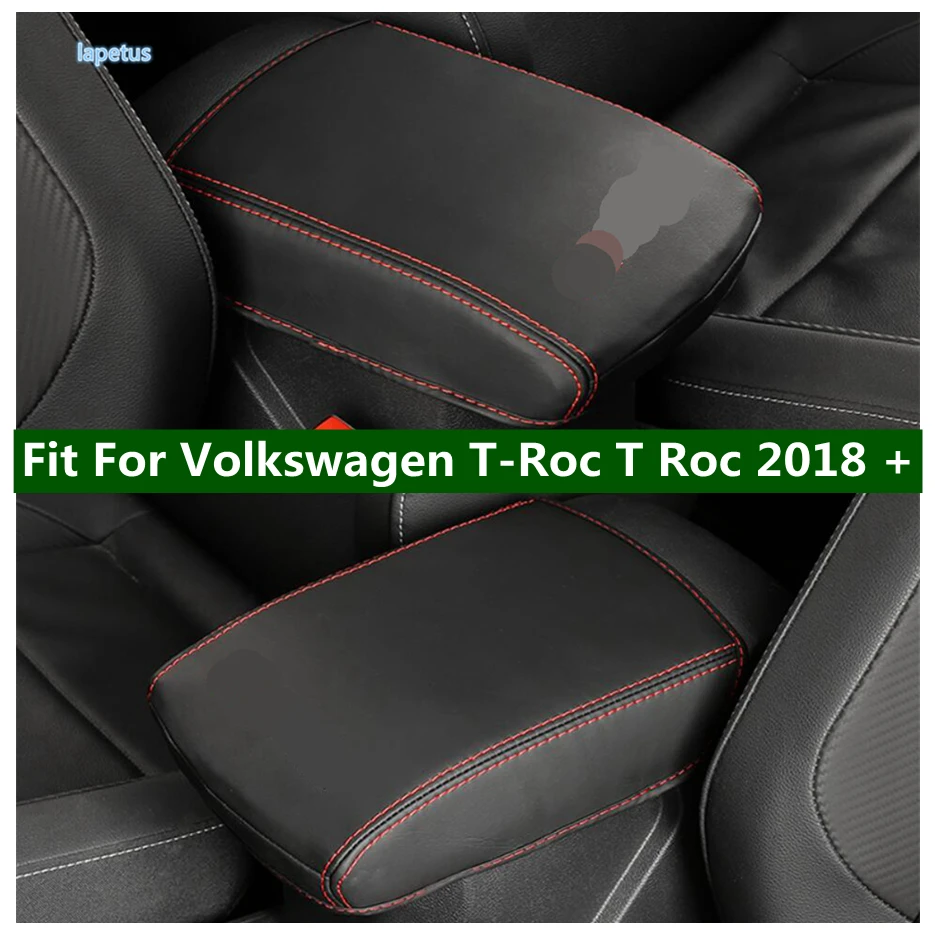 

Lapetus Center Armrest Box Holster Protection Pad Decoration Mat Cover Kit For Volkswagen T-Roc T Roc 2018 - 2021 PU Leather