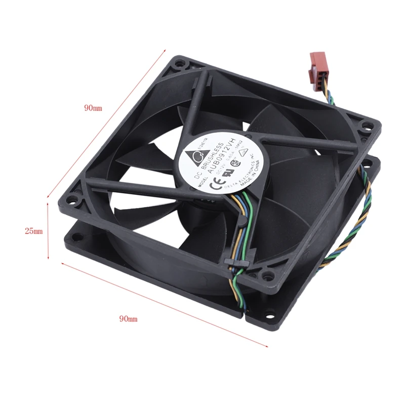 

90*90*25MM DC 12V 0.60A 4-pin computer cpu cooling fans