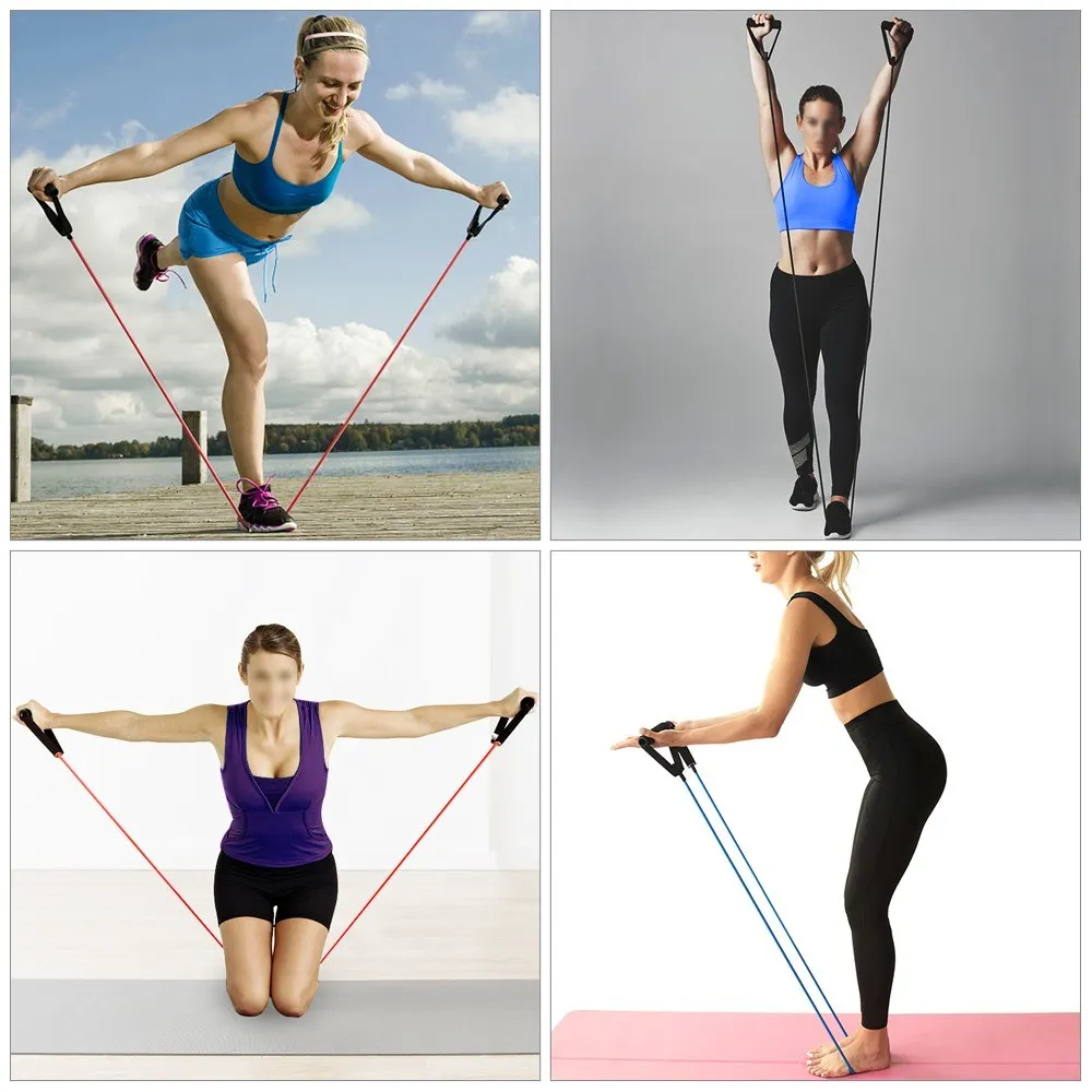 Эластичная лента для фитнеса с дверным АНКЕРОМ и сумкой переноски | Спорт