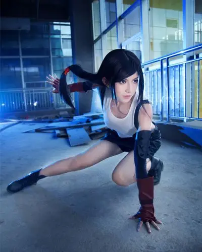 97 см Final Fantasy Tifa Lockhart Accel World Kuroyuki Hime Косплей Длинные черные термостойкие