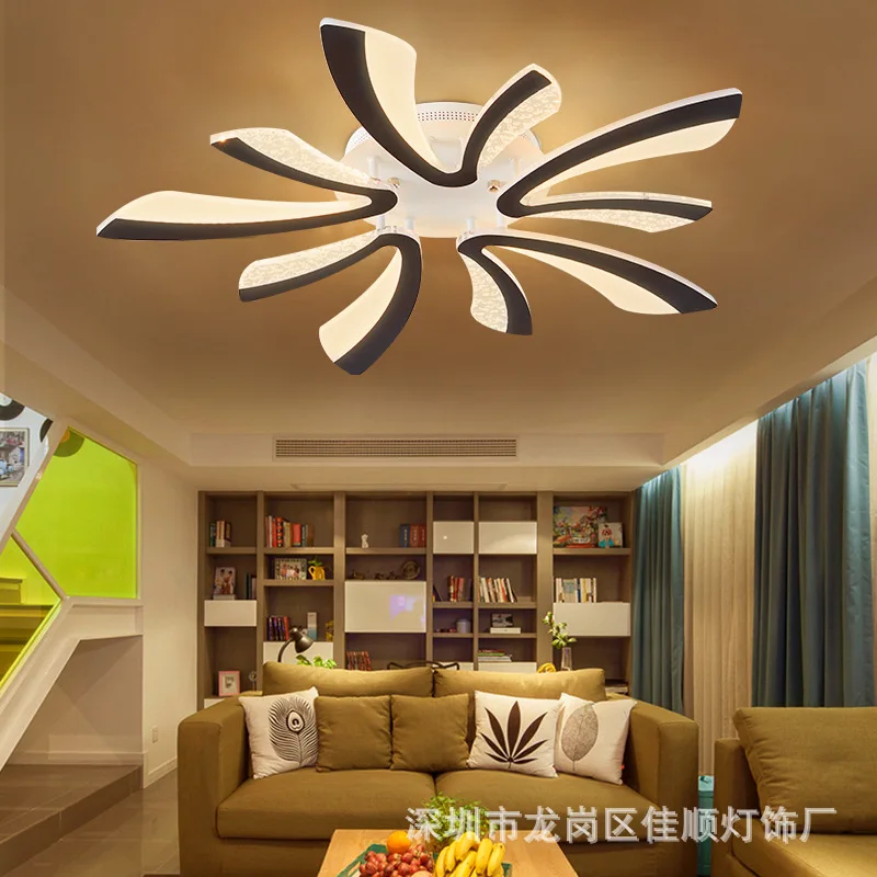 

nordic ventilador de techo balcony porch restaurant Bedside Aluminum AC85-265V luminaria home decoration ceiling light fans